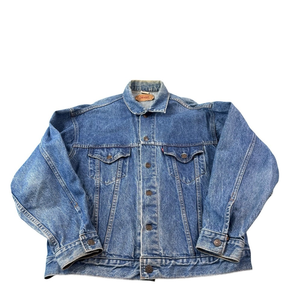 Levi's VTG 80s 70507-213 Denim Trucker Mans‎ Jacket Size Medium M